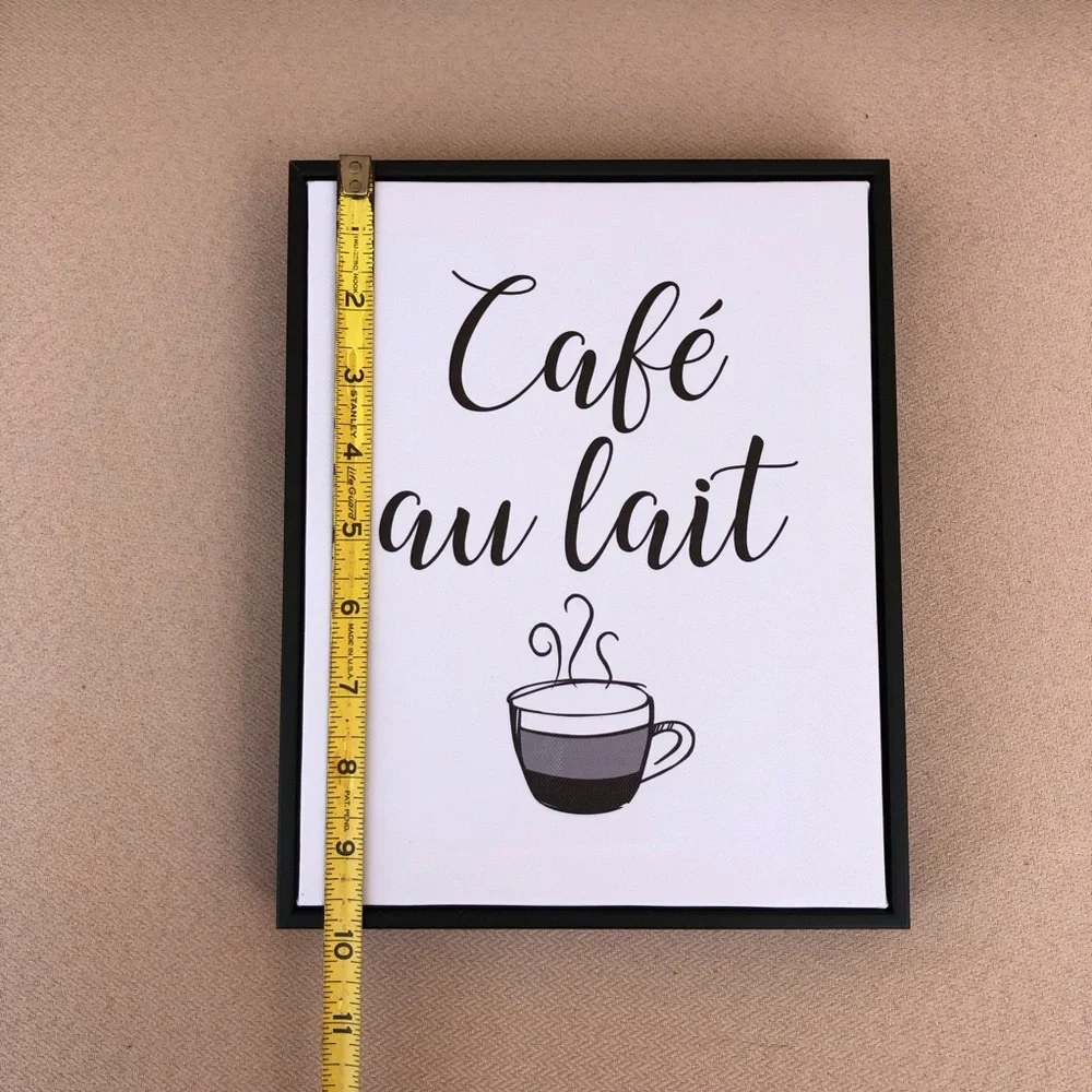 Coffee Lover's Wood Base Panels Set of 3 Modern m Minimalist Wall Art Prints